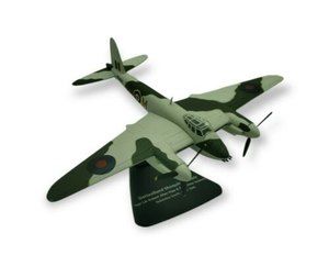 De Havilland Mosquito FB MKIV RAF Airplane Desk Model Metal 1:120? WWII